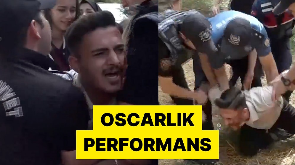 Patlama Tatbikatında Kendini Rolüne Fazla Kaptıran Genç Zorla Sakinleştirildi