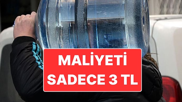 Damacana Su Zam Şampiyonu: Suyun Maliyeti Sadece 3 Liraymış!