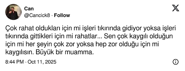 Hayatımız bunu düşünerek geçiyor...