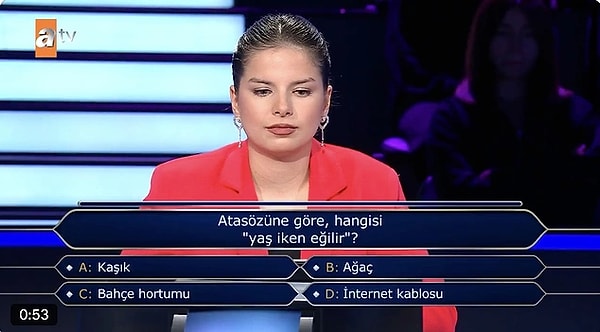 6. Kim Milyoner Olmak İster'e ilk soruda elenen yarışmacı damga vurdu.