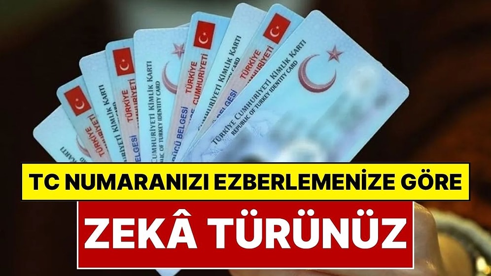 Yılların Efsanesi Yeniden Gündemde: T.C. Kimlik Numarasını Ezberleme Şekliniz Zekâ Tipinizi Ortaya Çıkarıyor