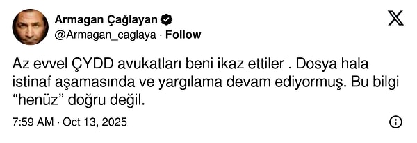 İşte Çağlayan'ın o açıklaması: