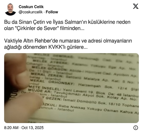 Tüm ülkenin isminin ve telefon numaralarının bir kitap şeklinde satıldığı Altın Rehber de akıllara geldi.