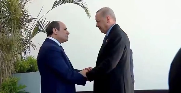 Erdoğan bugün Gazze Zirvesi için Mısır'daydı.
