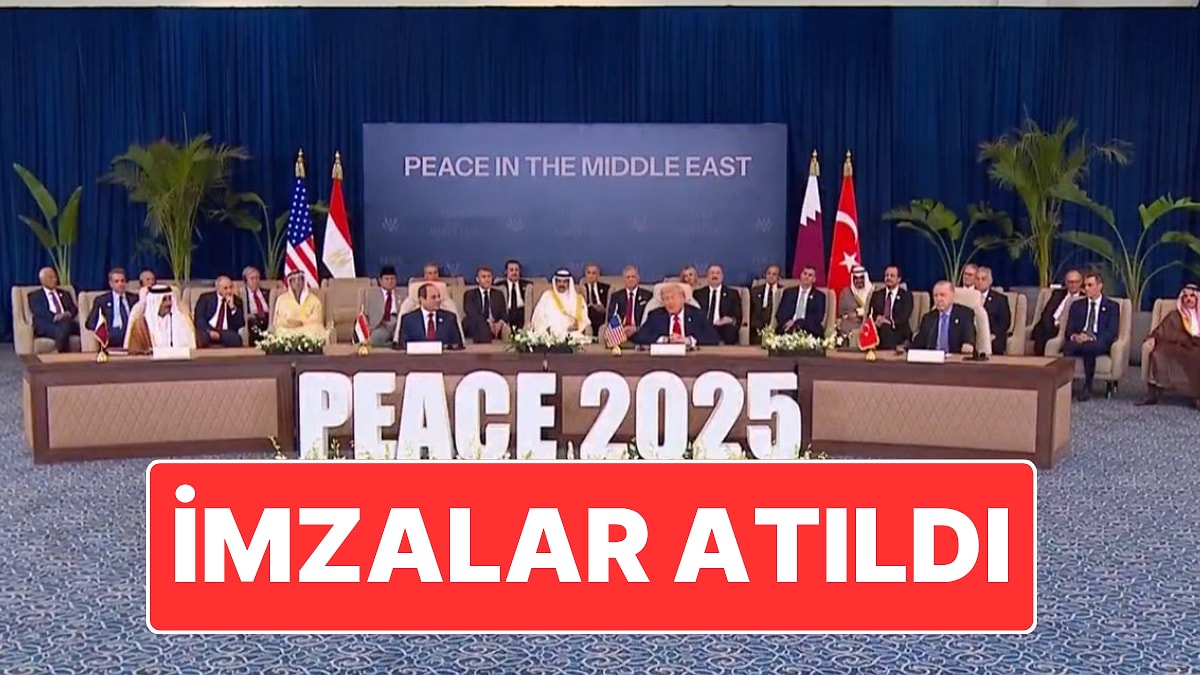 İmzalar Atıldı: Gazze İçin &quot;Şarm el-Şeyh Barış Zirvesi&quot; Düzenlendi
