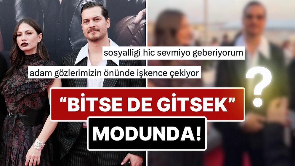 Cannes'da Boy Gösteren Çağatay Ulusoy'un Demet Özdemir'e Mesafeli Tavırları ve Mimikleri X'te Gündem Oldu