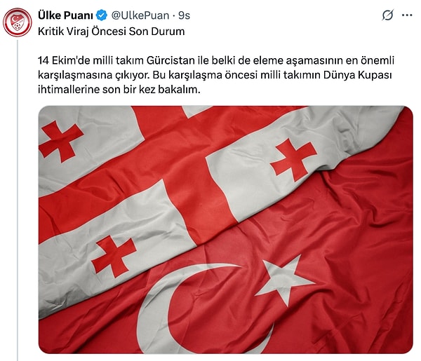 Peki Türkiye grup birincisi olarak Dünya Kupası’na gidebilir mi? İşte Ülke Puanı isimli kullanıcının Dünya Kupası hesaplamaları: