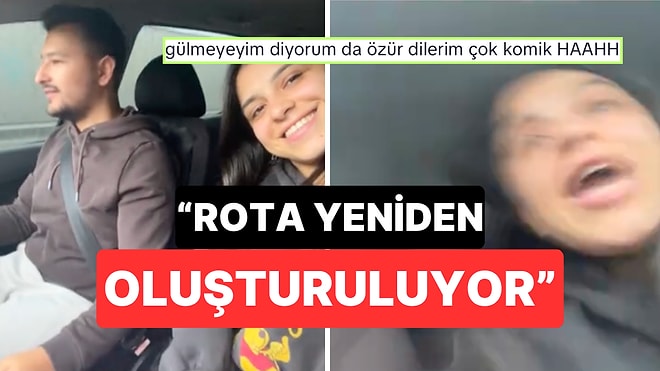 İzmit'e Giderken Aniden Kaza Yapan Çiftin Panik Anları Gündem Oldu