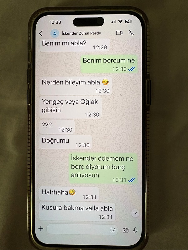 Tabii borç burç olarak anlaşılınca başarısız bir tahmin de geldi.