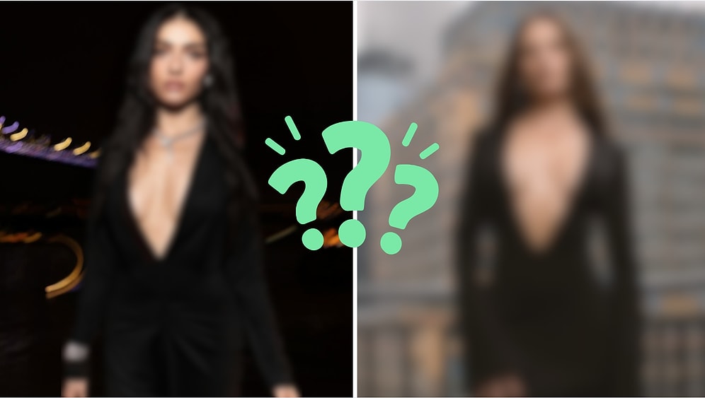 Caught in the Same Look: Hazar Ergüçlü Wears Serenay Sarıkaya’s Black Deep V-Neck Dress!