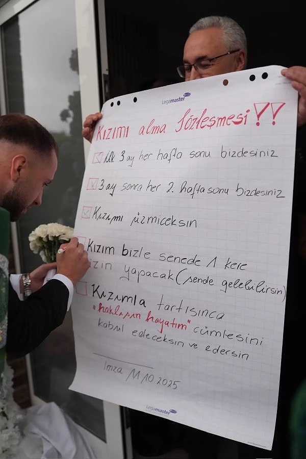 Tabii imzalar da atıldı.