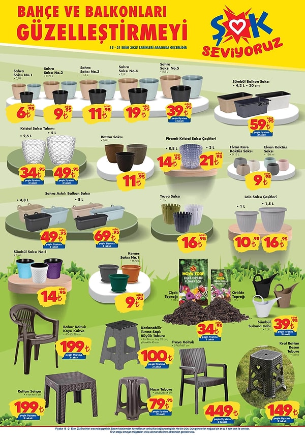 Sümbül Balkon Saksı 59,95 TL