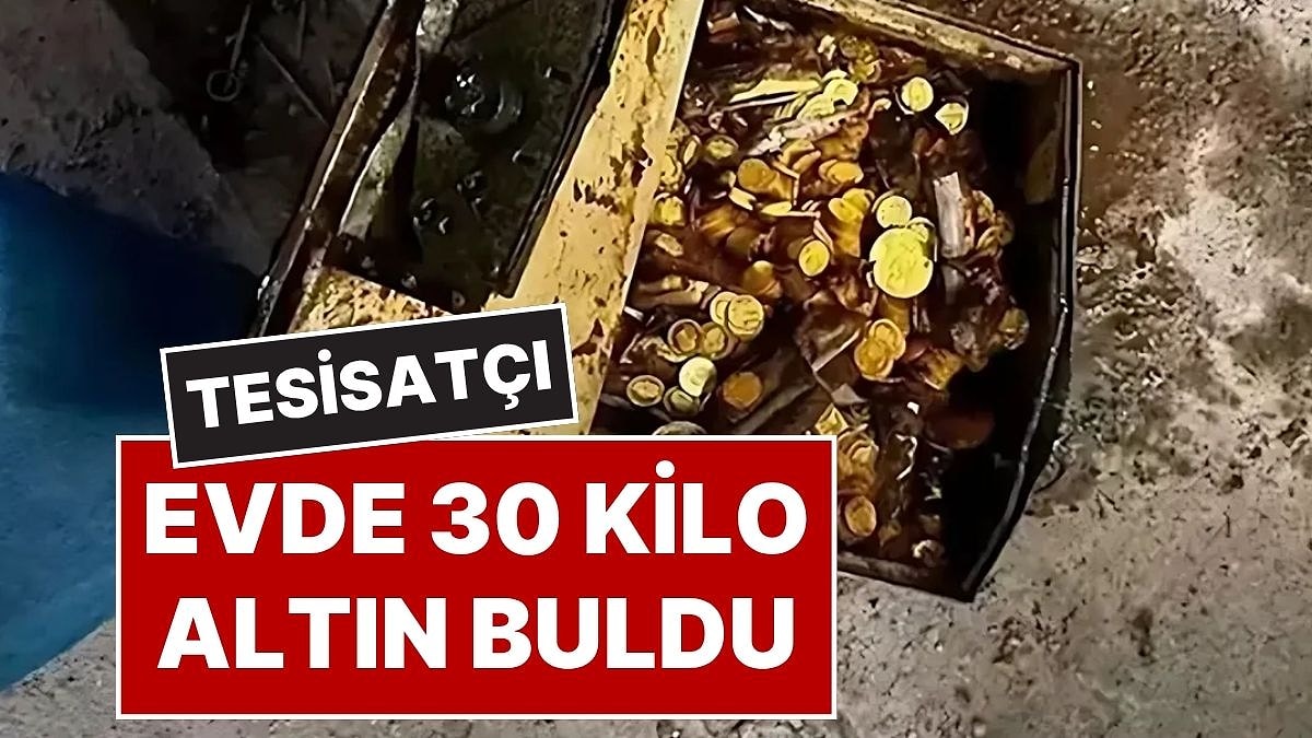 Değeri 2 Milyon Euro: Bir Evde Tadilat Yapan Tesisatçı, 30 Kilo Altın Buldu