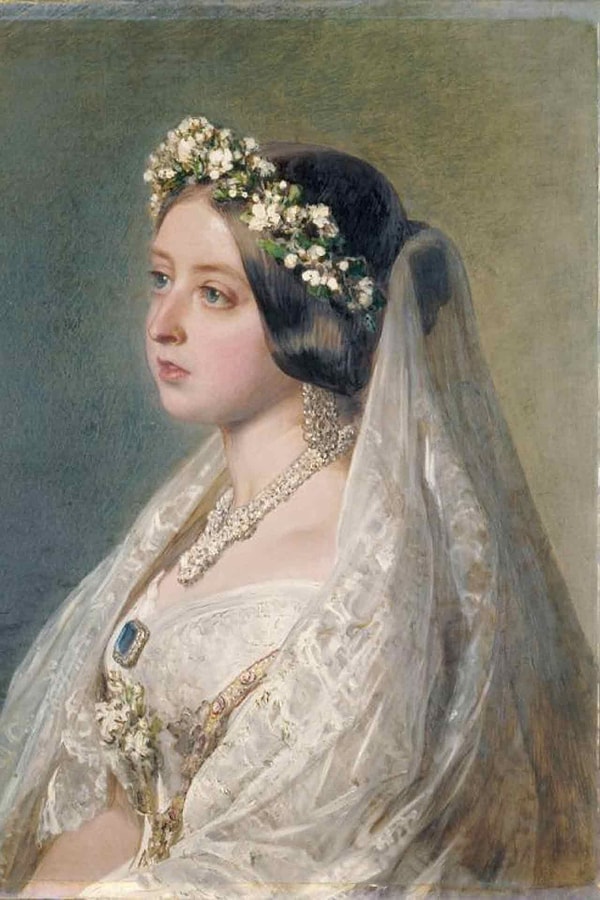 The foundation of the modern white wedding dress fashion was laid in 1840 with the marriage of Queen Victoria to Prince Albert.