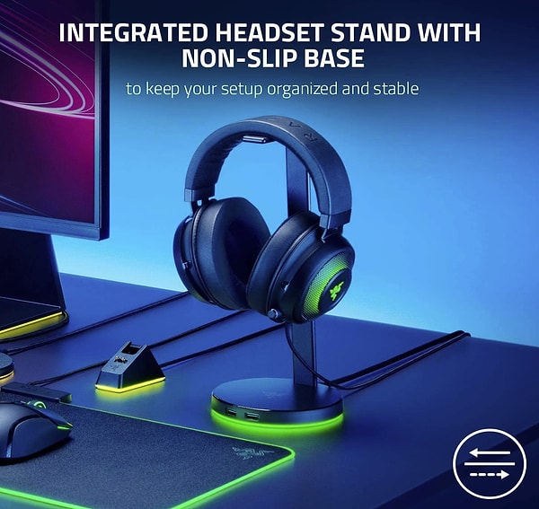 Bugün Amazon’da indirime giren Razer Base Station V2 Chroma, oyuncular için hem şık hem işlevsel bir masa üstü tamamlayıcısı!