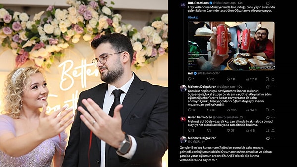 Hayatını kaybeden yayıncının babası Mustafa Dalgakıran'ın geliniyle ilgili yaptığı paylaşımlar ise şok etkisi yarattı.