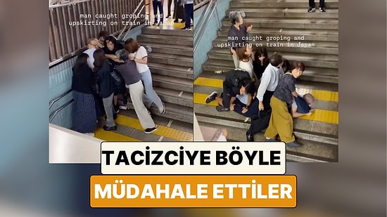 Japonya'da Kadınlar Metroda Uygunsuz Fotoğraflarını Çeken Şahsı Etkisiz Hale Getirip Polise Teslim Etti