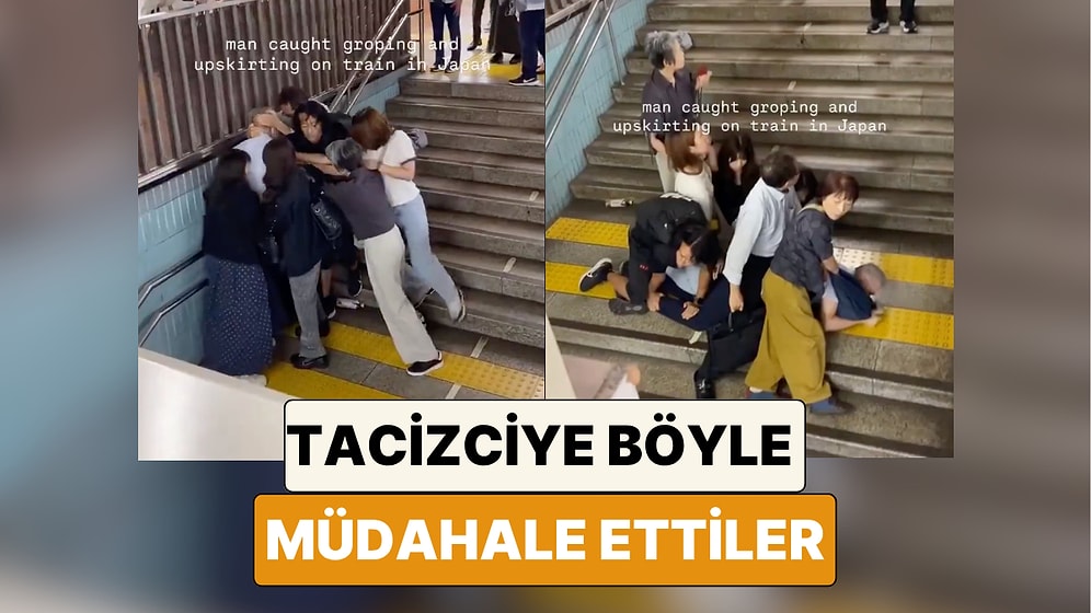 Japonya'da Kadınlar Metroda Uygunsuz Fotoğraflarını Çeken Şahsı Etkisiz Hale Getirip Polise Teslim Etti