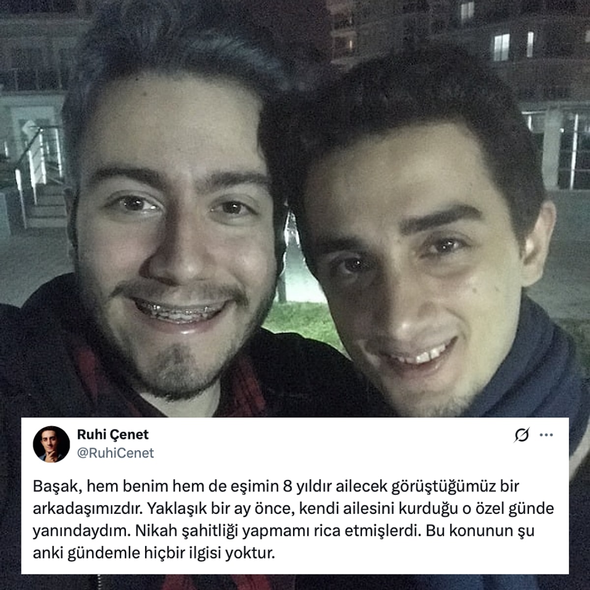 Nikah Şahidi Olduğu İçin Linçlenen Ruhi Çenet'ten Açıklama - Onedio