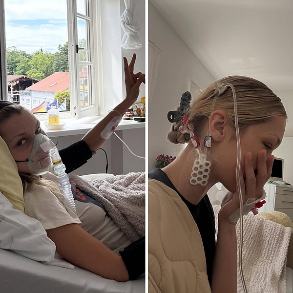 Hatırlarsanız geçtiğimiz haftalarda Bella Hadid hastane odasından paylaşımlarda bulunmuştu.