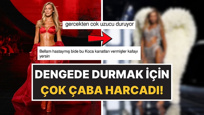 Bella Hadid’in 23 Kilo Ağırlığındaki Kanatlarla Verdiği Mücadele Gecenin En Çok Konuşulan Anlarından Oldu!