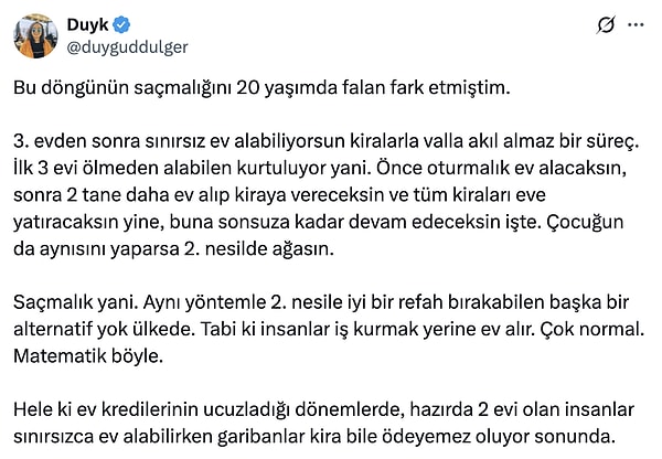 Duyk isimli kullanıcı da bir tespitini paylaştı.