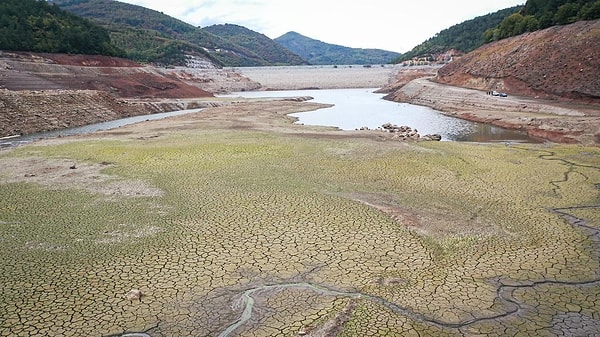 Türkiye'nin en kalabalık şehirlerinden Bursa'da Nilüfer ve Doğancı Barajları tamamen kurudu.