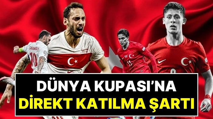 Bir İhtimal Daha Var! Türkiye, 2026 Dünya Kupası'na Direkt Katılabilir: İşte Senaryolar!