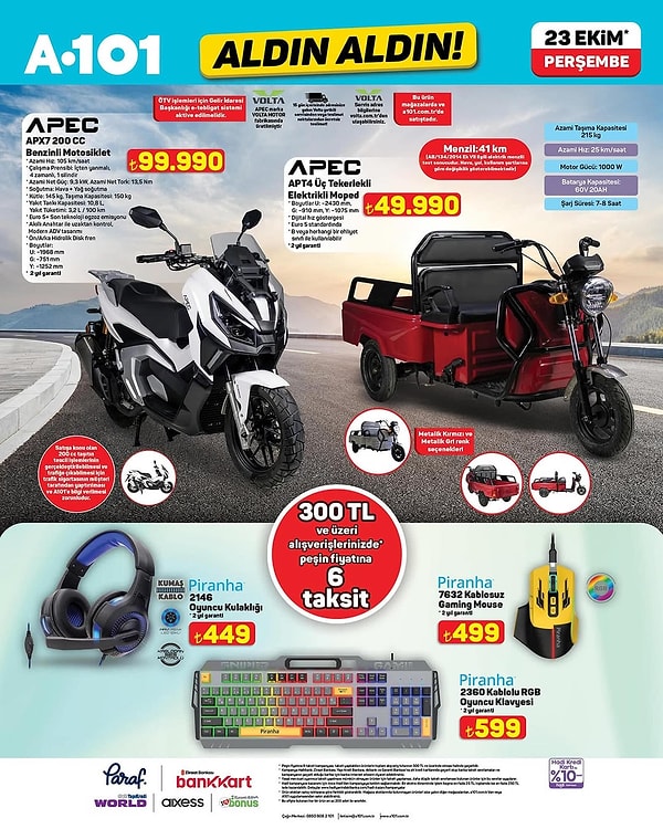 APEC APX7 200 CC Benzinli Motosiklet 99.990 TL