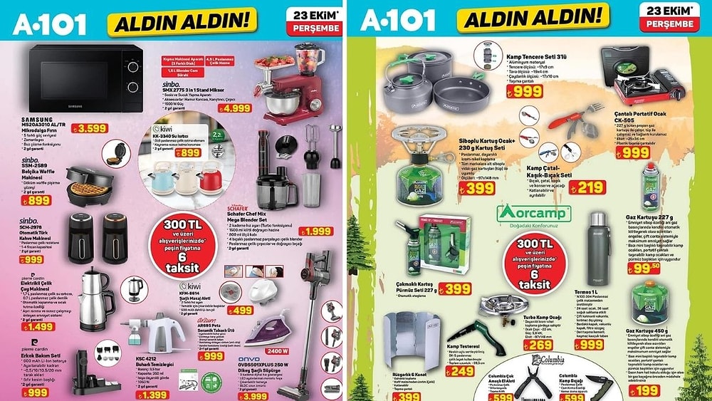 A101'e Çantalı Portatif Ocak Geliyor! 23 Ekim 2025 A101 Aldın Aldın Kataloğu