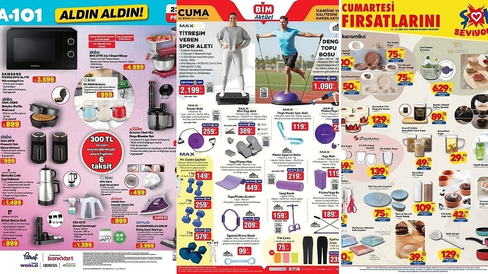 İndirim Günleri Başlıyor! 18 - 24 Ekim Haftasında A101 ve BİM Aktüel Ürünler Listesinde Ne Var?