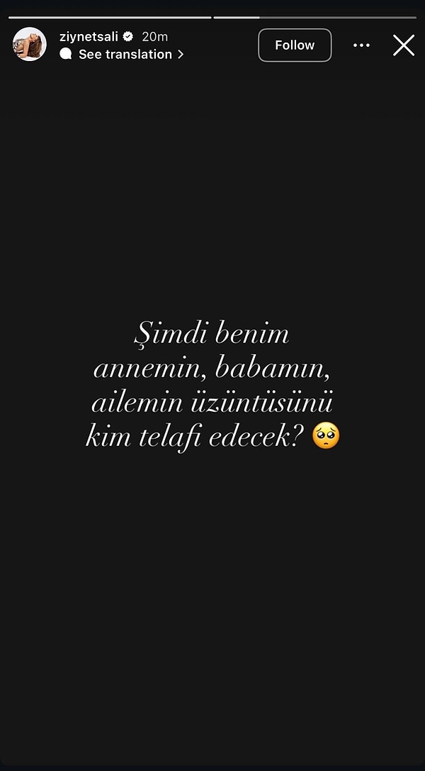 Test sonucunun temiz çıkmasının ardından Ziynet Sali, paylaşım yaptı.