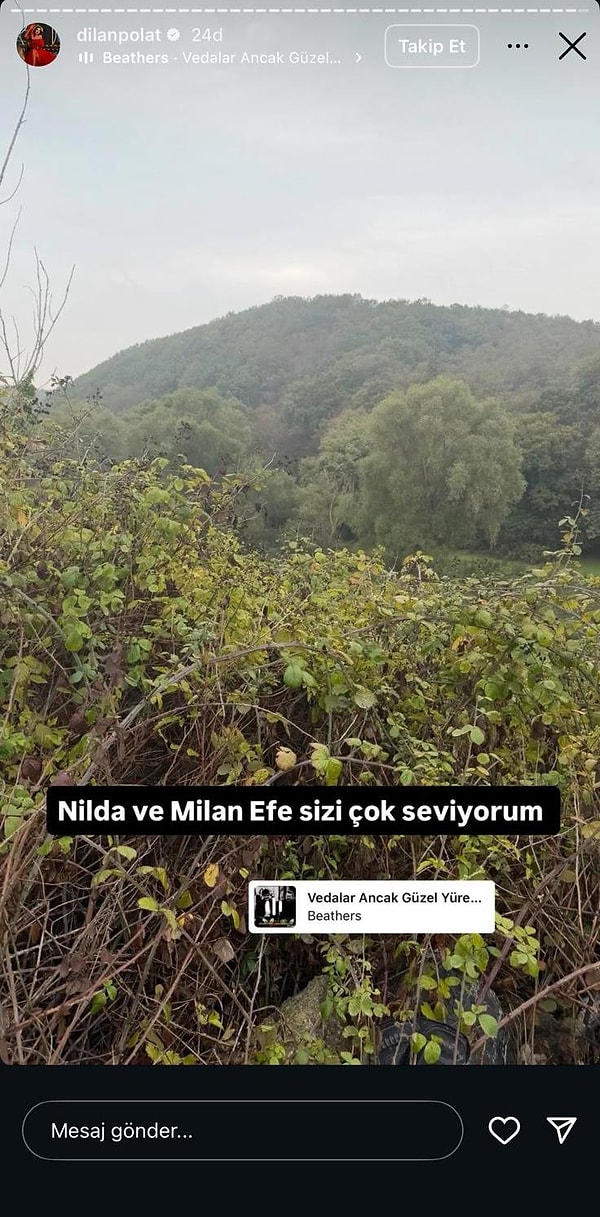 Dilan Polat şimdi de Instagram'da yaptığı paylaşımıyla gündem oldu.