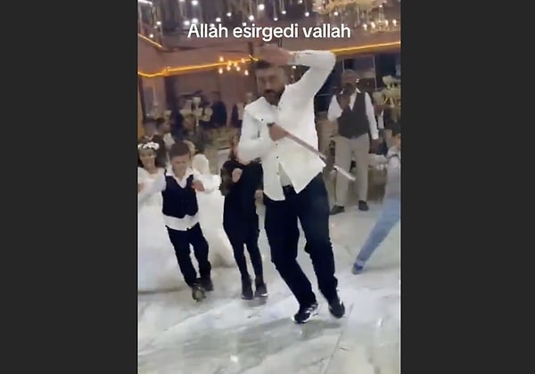Savaş filmi sahnesi mi düğün mü?
