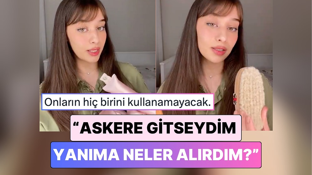 Kadınların Askere Gitmesi Gündeme Gelince Bir Kadın Şimdiden Yanına Alacaklarını Planladı