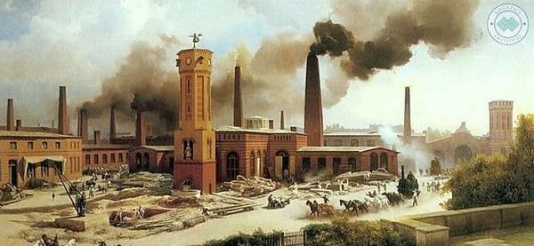 Sanayi Devrimi ile hisse senetleri ve büyük şirketlere yaygınlaştı.