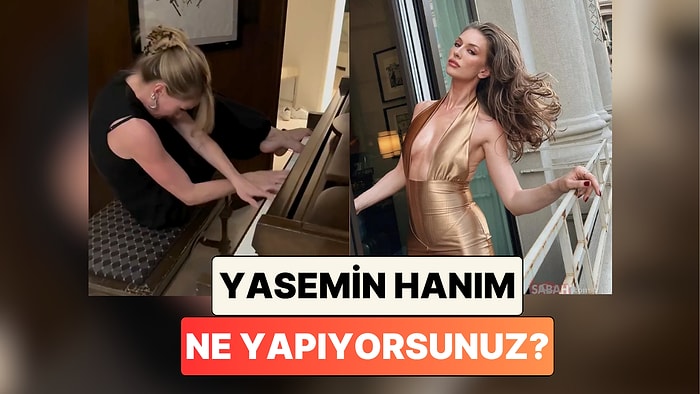 Ahtapot musun Örümcek misin? Yasemin Kay Allen Elleri ve Ayaklarıyla Piyano Çaldığı Anları Paylaştı