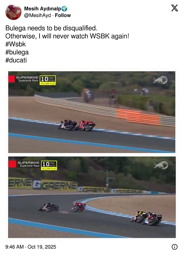 "Bulega'nın diskalifiye olması lazım. Aksi takdirde bir daha izlemeyeceğim"