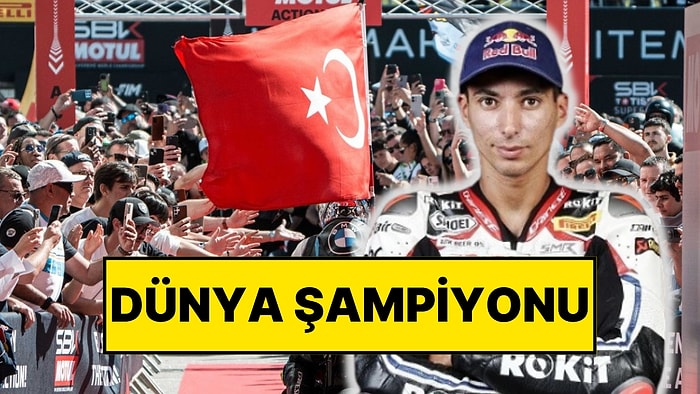 Rakibi Kaza Yaptırmıştı: Milli Motosikletçi Toprak Razgatlıoğlu Şampiyon Oldu