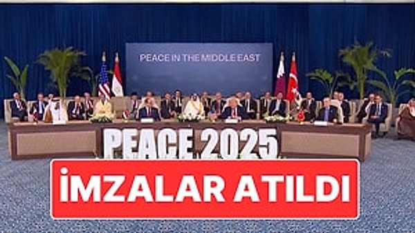 İmzalar Atıldı: Gazze İçin "Şarm el-Şeyh Barış Zirvesi" Düzenlendi
