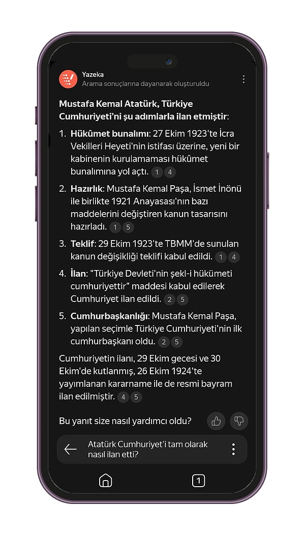 Atatürk Cumhuriyet'i tam olarak nasıl ilan etti?