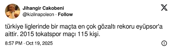 İlginç bir rekor...