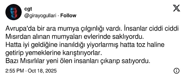 Mumyalar üzerine...