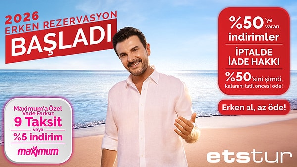 ETS'de %50'ye varan erken rezervasyon fırsatlarını incelemek için tıkla!