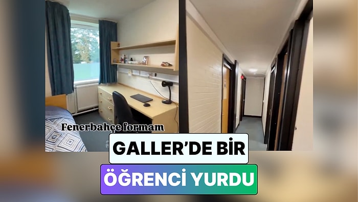 Galler'de Üniversite Okuyan Bir Öğrenci Kaldığı Ücretsiz Yurt Odasını Paylaştı