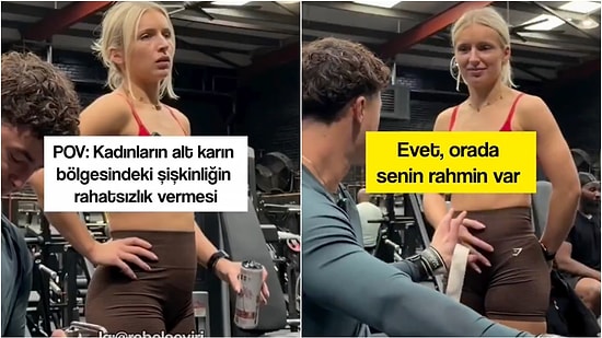A Man Motivates a Woman Who Was Demoralized by Her Belly by Giving Her Information