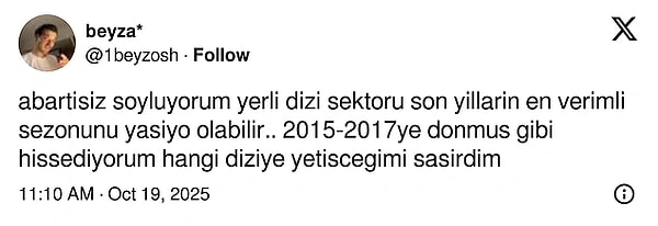 8. 2025-2026 sezonu dizileri izleyicilerden tam not aldı.
