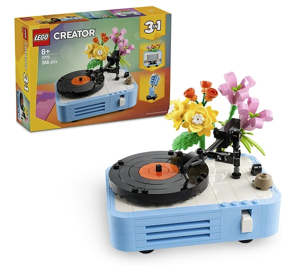 LEGO Creator Yapım Seti, müzik ve tasarım tutkunları için keyifli bir hediye seçeneği.