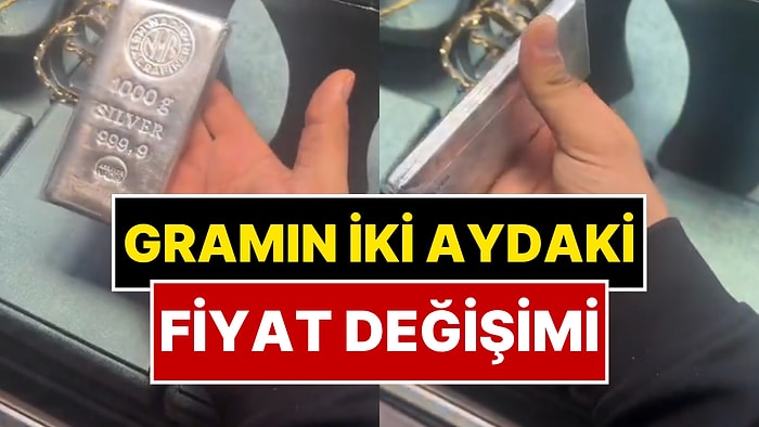 Bir Kuyumcu Gümüşün İki Ay Önceki Fiyatıyla Şimdiki Fiyatını Karşılaştırdı