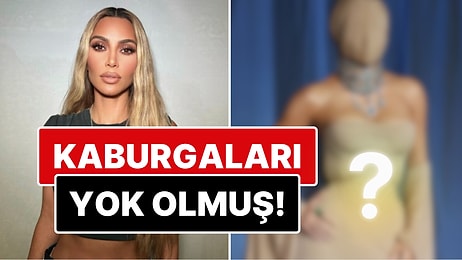 Ödül Törenine Yüzü Kapalı Katılan Kim Kardashian'ın İçine Çöken Kaburgaları Dikkat Çekti!